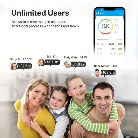Smart Body Fat Tracking Scale